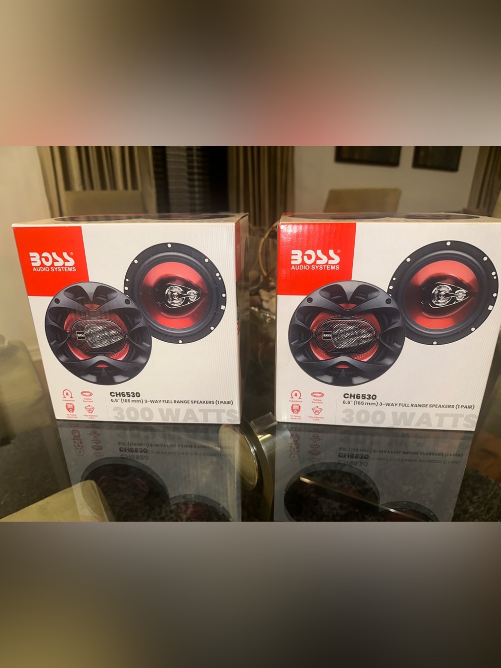 BOSS Audio Systems CH6530 6.5" 3-Way Full-Range Speakers (2 pairs)